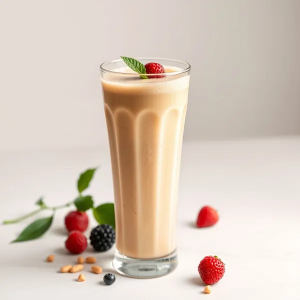 Smoothie di Burro di Arachidi Alto in Proteine e Latte di Riso