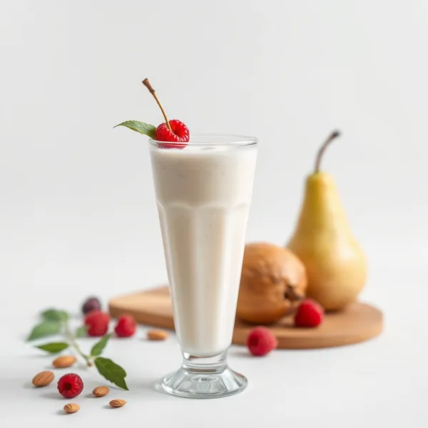 Smoothie Haut en Protéines Poire, Amande et Lait de Coco