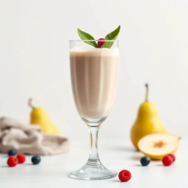 High Protein Pear Greek Yogurt Smoothie