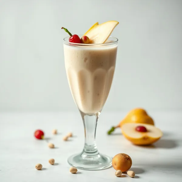 Batido Alto en Proteínas de Pera y Leche de Pistacho