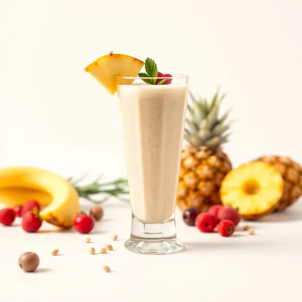 Smoothie Ananas Lait de Noisette Haut en Protéines