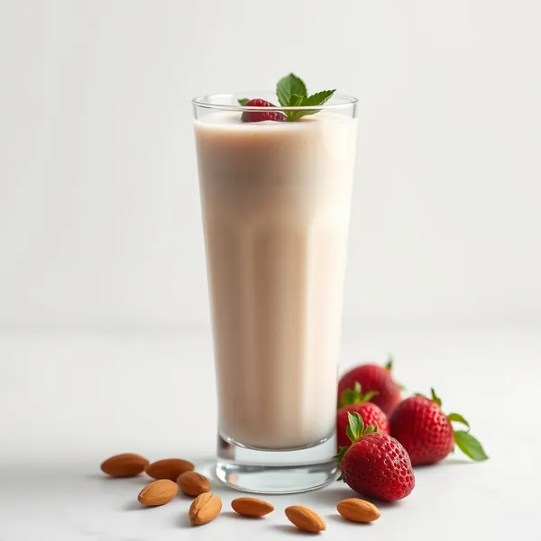 Smoothie de Amêndoa Alto em Proteínas