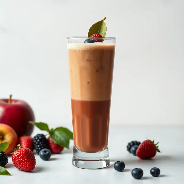 Smoothie de Suco de Maçã com Proteína Alta