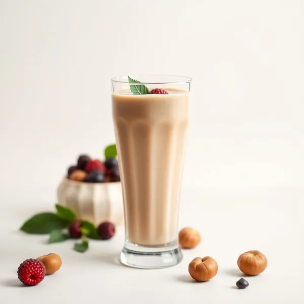 Smoothie au Lait de Noisette Riche en Protéines