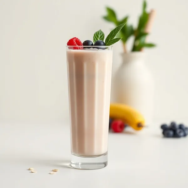Smoothie au Lait d'Avoine Riche en Protéines
