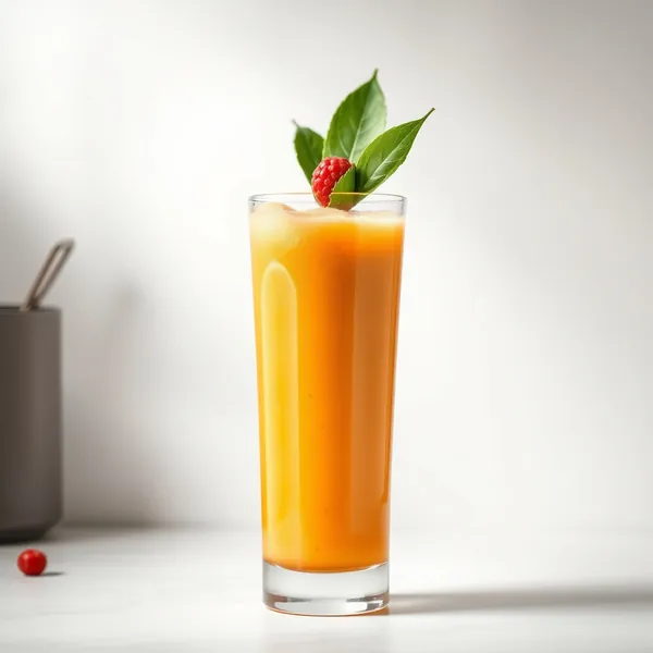 Smoothie de Jus d'Orange Riche en Protéines