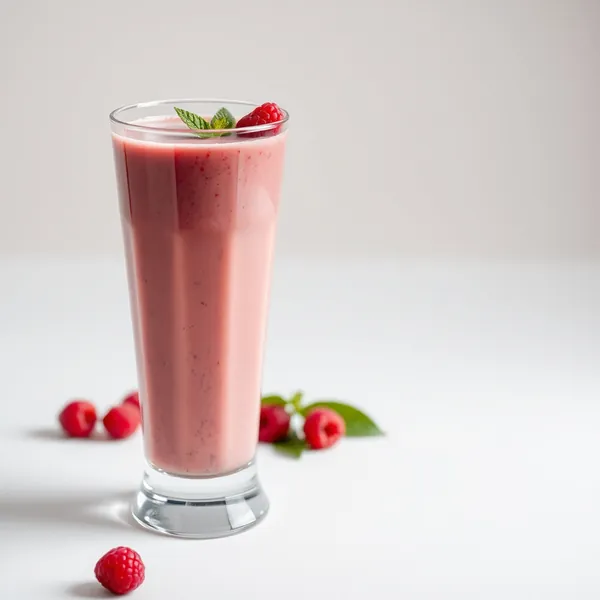 High Protein Raspberry Hemp Milk Smoothie