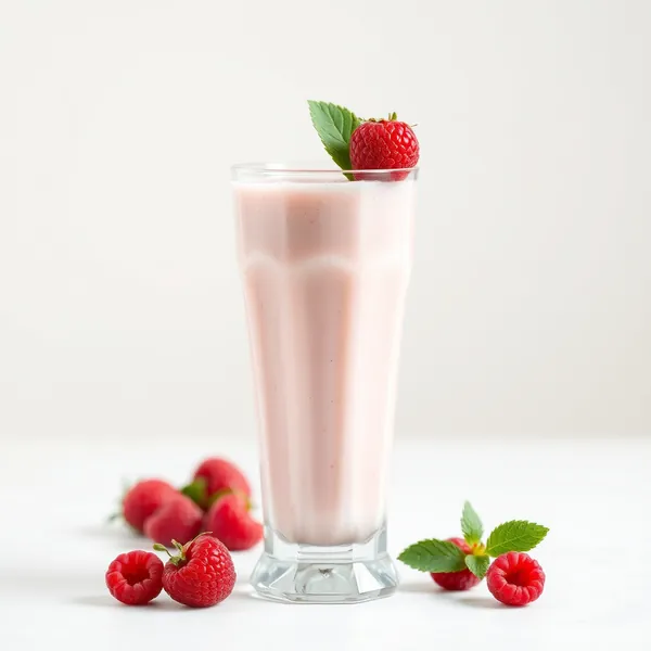 Batido de Kefir de Frambuesa Alta en Proteínas