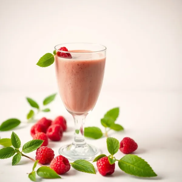 High Protein Raspberry Matcha Tea Smoothie