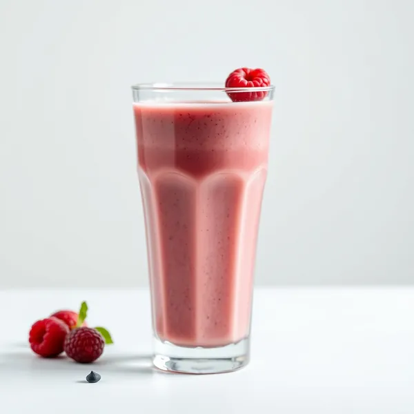 Smoothie de Arroz com Framboesa Alto em Proteínas
