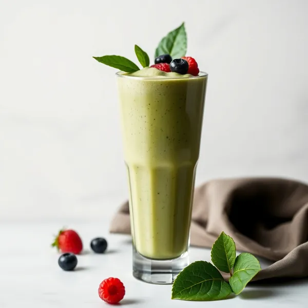 High Protein Spinach Matcha Tea Smoothie