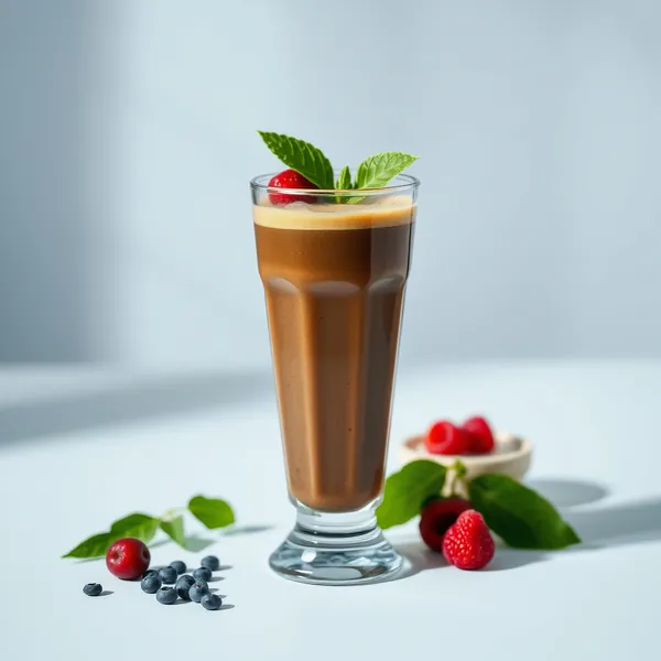 Batido Frío de Café con Spirulina Alta en Proteínas