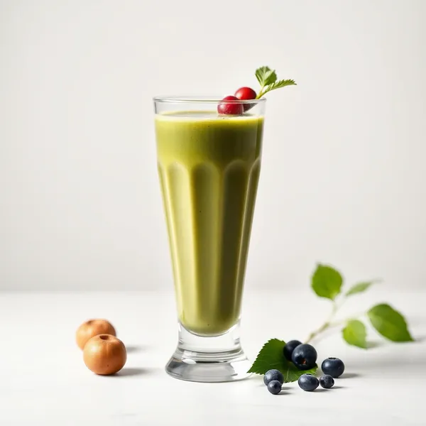 High Protein Spirulina Hazelnut Milk Smoothie