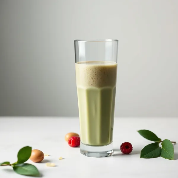 Batido de Leche de Macadamia y Espirulina Alta en Proteínas
