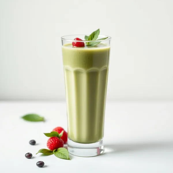 High Protein Spirulina Pea Milk Smoothie