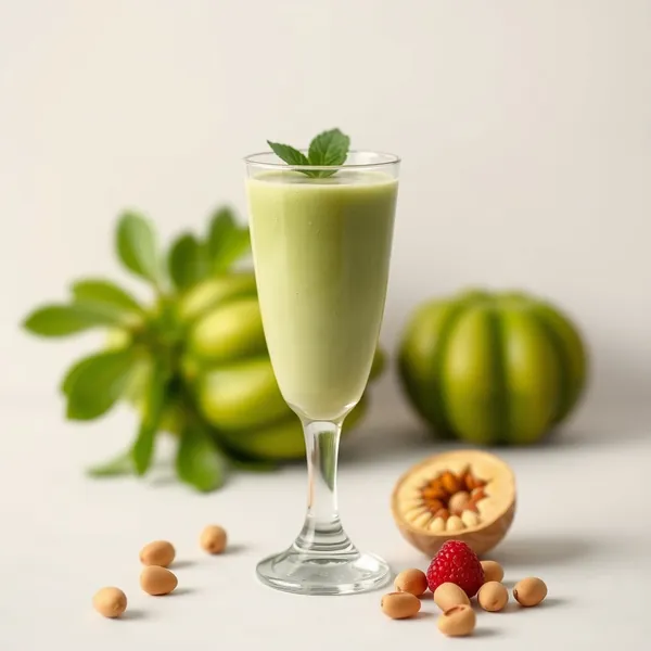 Smoothie al Latte di Pistacchio e Spirulina Alta in Proteine