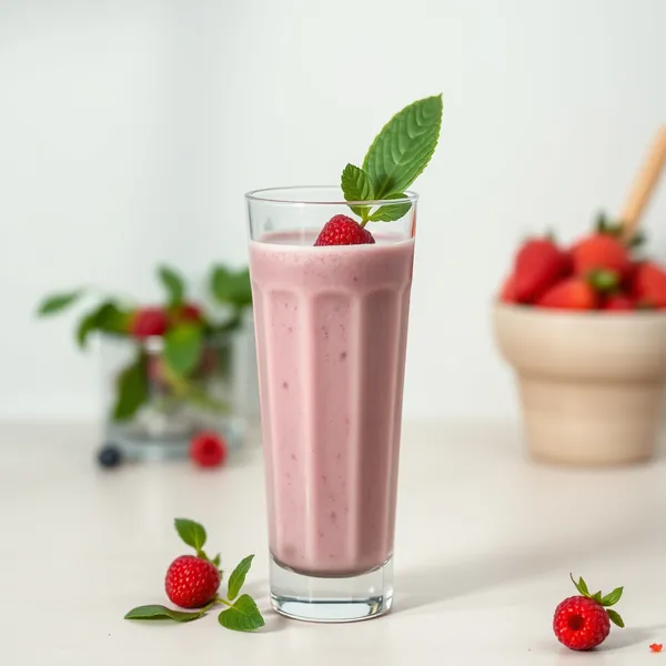 Smoothie de Leite de Espelta e Spirulina Alta em Proteína