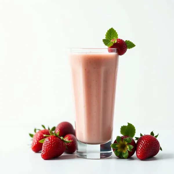 Batido Alto en Proteínas de Fresa y Leche de Macadamia
