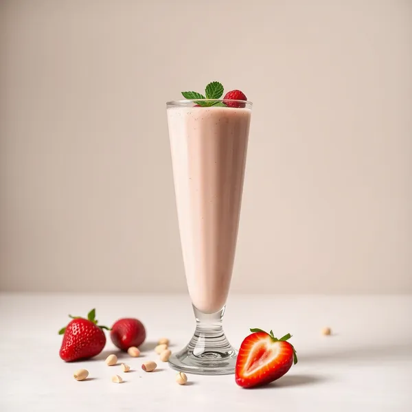 Smoothie Haut en Protéines Fraise et Pistache