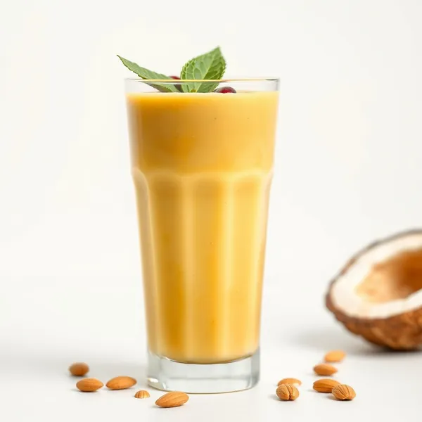 High Protein Turmeric Almond Coconut Milk Smoothie