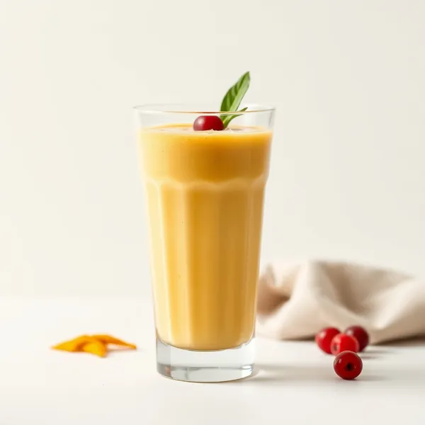 Smoothie de Riz au Lait de Curcuma Haut en Protéines