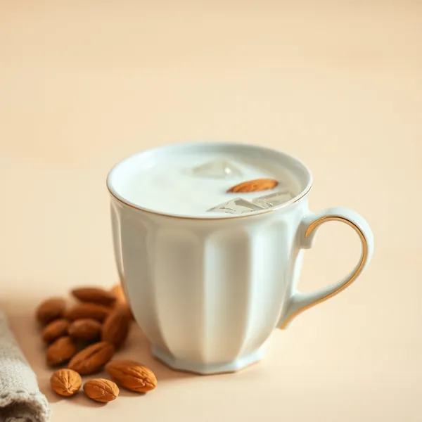 Kaltes Mandelmilch