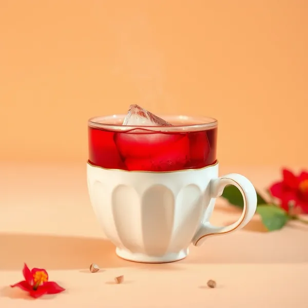 Iced Cold Hibiscus Tea