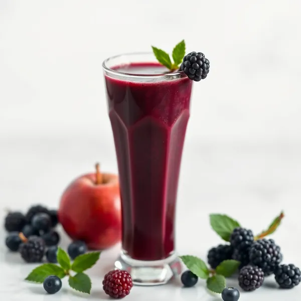 Smoothie de Jugo de Maçã e Açaí para Aumentar a Imunidade
