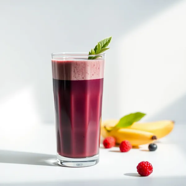 Smoothie de Açaí e Iogurte Grego que Impulsiona o Sistema Imunológico