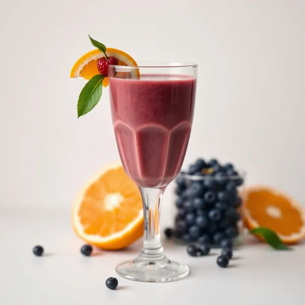 Smoothie de Jus d'Orange et Açaï pour Augmenter l'Immunité