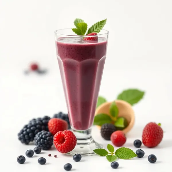 Immune-Boosting Acai Rice Milk Smoothie