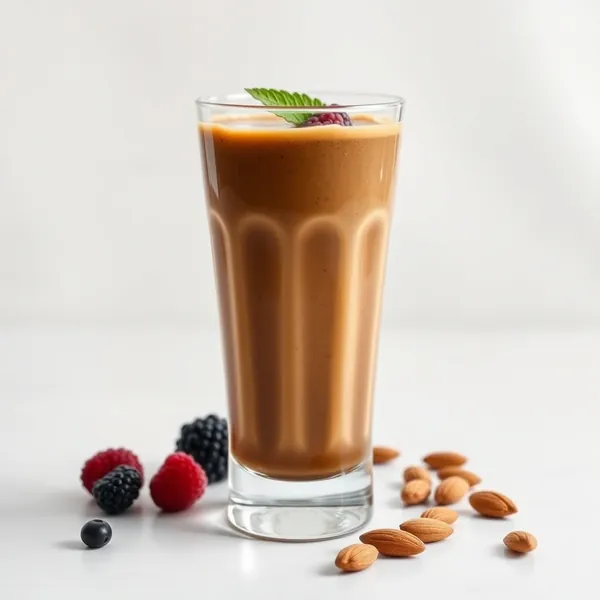 Smoothie de Café Frio com Manteiga de Amêndoa que Impulsiona o Sistema Imunológico
