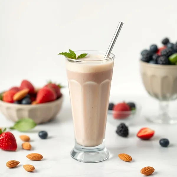 Smoothie de Manteiga de Amendoim e Iogurte Grego para Aumentar o Sistema Imunológico