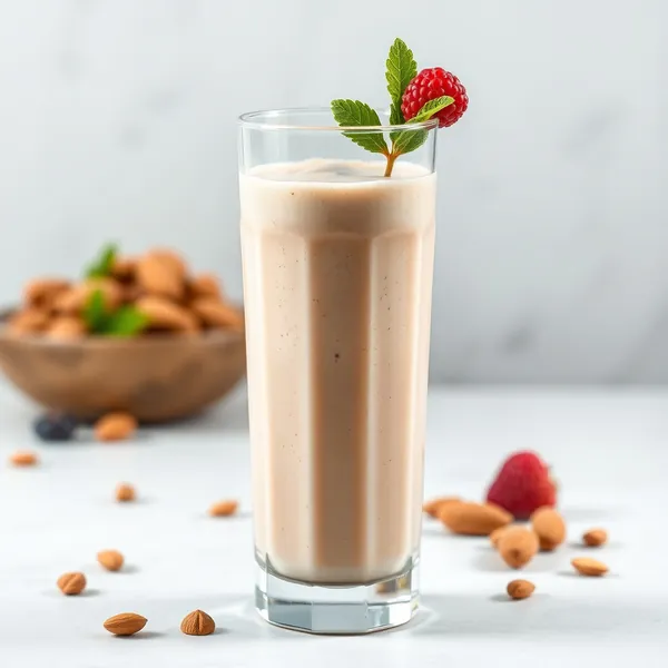 Immune-Boosting Almond Butter Hazelnut Milk Smoothie