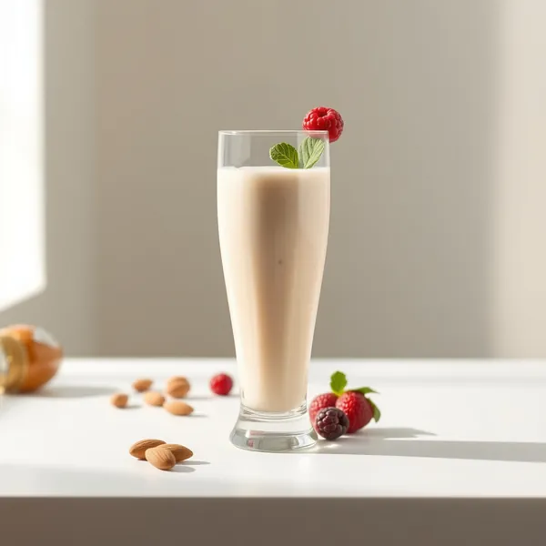 Smoothie de Manteiga de Amendoim e Leite de Macadamia para Aumentar a Imunidade