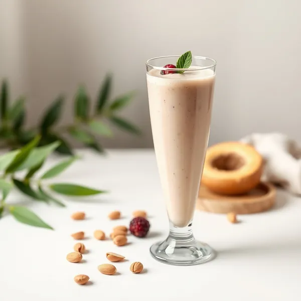 Immune-Boosting Almond Butter Pistachio Milk Smoothie