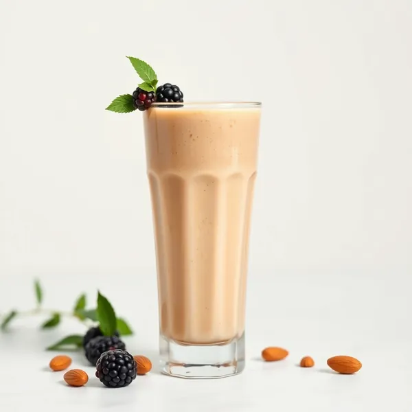 Batido de Proteína com Manteiga de Amêndoa que Reforça o Sistema Imunológico