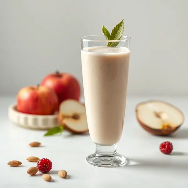 Smoothie de Maçã, Amêndoa e Leite de Coco que Impulsiona o Sistema Imunológico