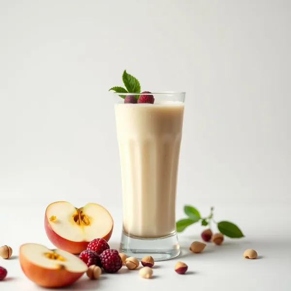 Immune-Boosting Apple Pistachio Milk Smoothie