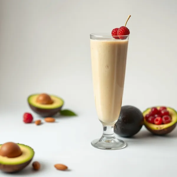 Smoothie de Abacate, Amêndoa e Leite de Coco para o Sistema Imunológico