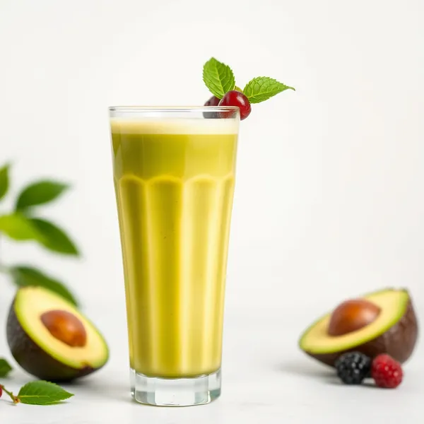 Smoothie de Suco de Maçã e Abacate que Aumenta a Imunidade