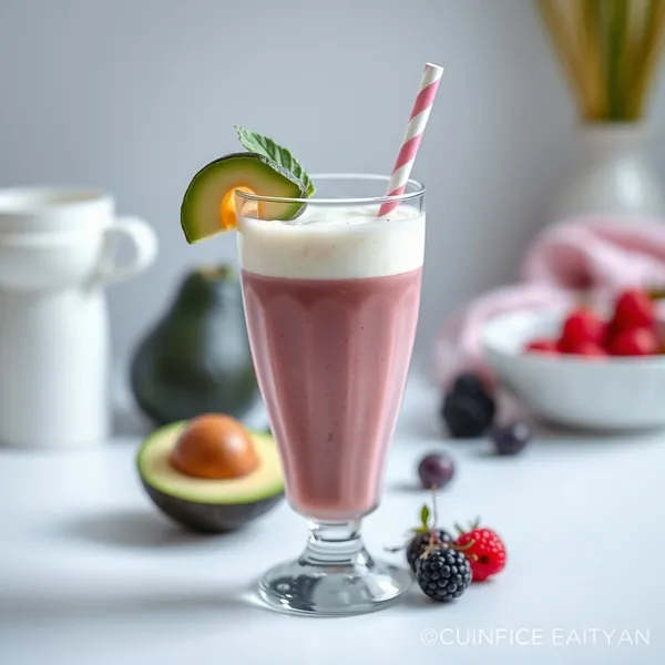 Smoothie di Avocado e Yogurt Greco che Potenzia il Sistema Immunitario