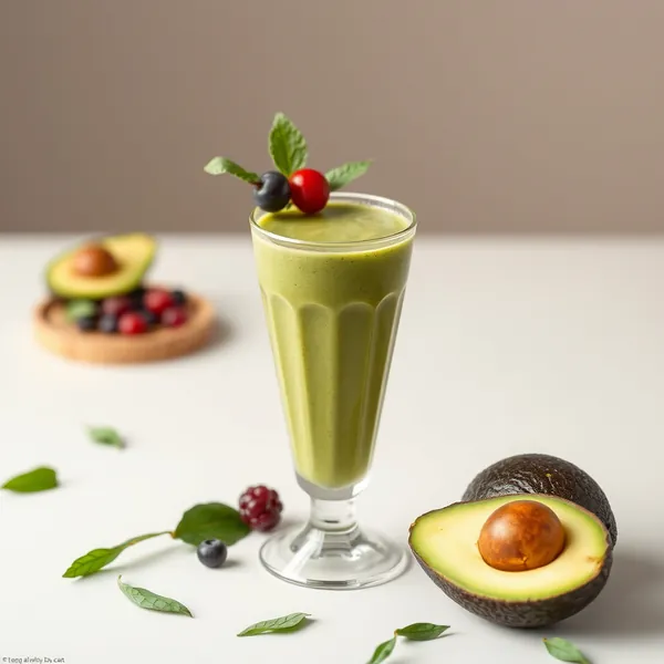 Smoothie de Abacate e Matcha para o Sistema Imunológico