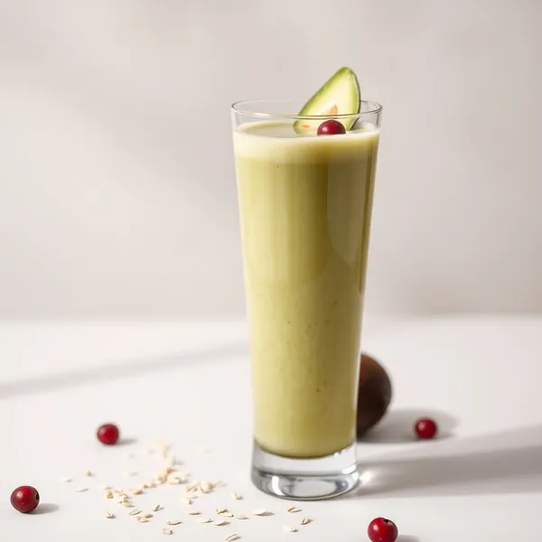 Immune-Boosting Avocado Oat Milk Smoothie