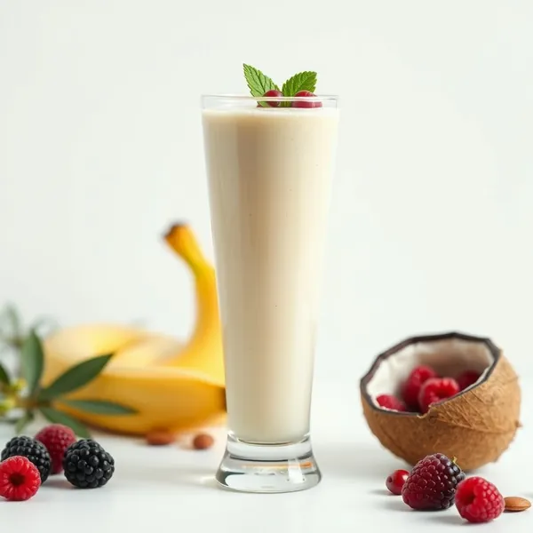 Smoothie Banane, Amande et Lait de Coco Renforçant le Système Immunitaire