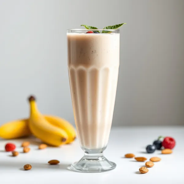 Smoothie Banane Lait d'Amande Renforçant le Système Immunitaire