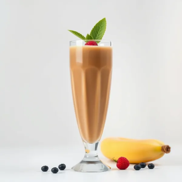 Smoothie de Banana com Café Frio que Impulsiona o Sistema Imunológico
