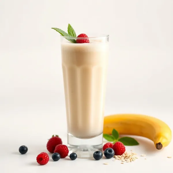 Smoothie de Banana e Leite de Aveia que Impulsiona o Sistema Imunológico