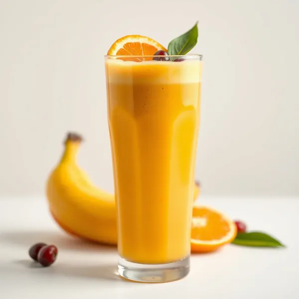 Smoothie de Banana e Laranja que Aumenta a Imunidade