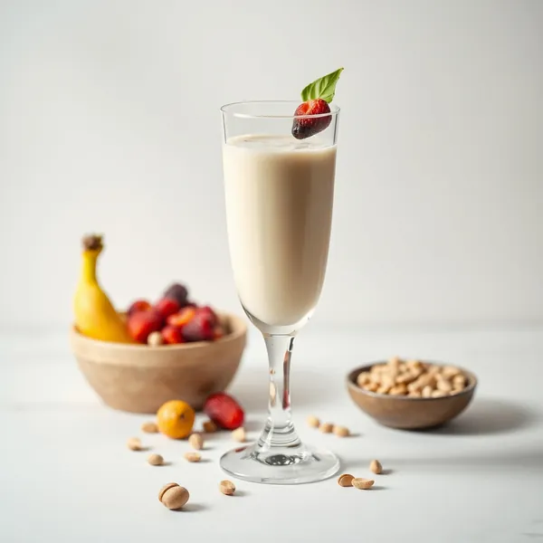 Batido de Leche de Banana y Pistacho que Refuerza el Sistema Inmunológico